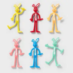 6ct Party Favor Bendy Animals - Spritz&trade;: Multicolor Kids Toys for All Occasions, Ages 4+, PVC & Metal
