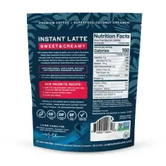 Laird Superfood Instafuel Medium Roast Instant Latte - 8oz