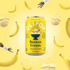 OLIPOP Banana Cream Prebiotic Soda - 12oz