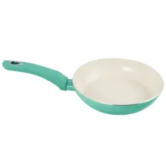 Gibson Home Plaza Cafe 2 Piece Aluminum Frying Pan Set with Soft Touch Handles in Mint