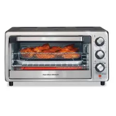 Hamilton Beach Sure-Crisp Air Fryer Toaster Oven Black - 31418: Countertop, 1400W, Dishwasher-Safe Parts, Freestanding