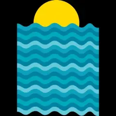 Men's Design By Humans Sunset Waves By clingcling Tank Top