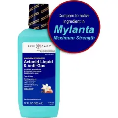 Gericare Antacid Heartburn Relief Liquid Extra Strength Cherry 12 Oz