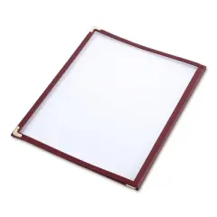 WeChef 30 Packs Restaurant Menu Covers 8.5 x 11" Triple Fold 3 Pages 6 Views Burgundy Red