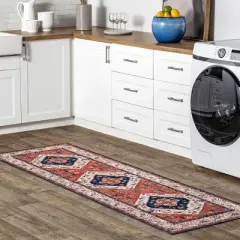 nuLOOM Carolyn Machine Washable Motif Area Rug