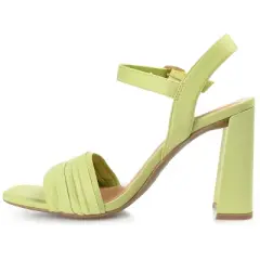 Journee Collection Womens Skiler Tru Comfort Foam Open Square Toe Block Heel Sandals Green 10