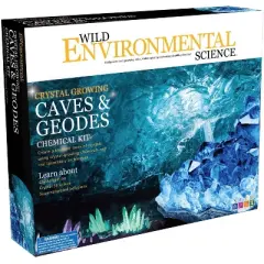 WILD Environmental Science Crystal Growing Caves and Geodes Kit