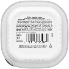 Cesar Classic Loaf in Sauce Grilled Steak, Beef, Gravy and Eggs Flavor Small Breed Wet Dog Food - 3.5oz
