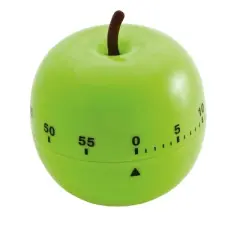 Baumgartens Apple-Shaped Timer, Green, Pack of 3