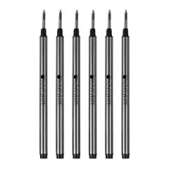Monteverde Rollerball Pen Refill Fine Point Black Ink 6 Pack (M223BK)