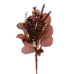 Vickerman 14" Mocha Autumn Artificial Mixed Bouquet, 3 per bag.