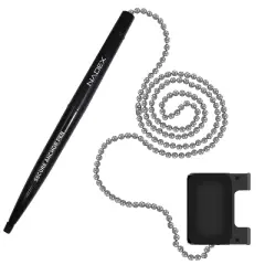 Nadex Coins&trade; Ball and Chain Security Pen Set (12 Pen; Black)
