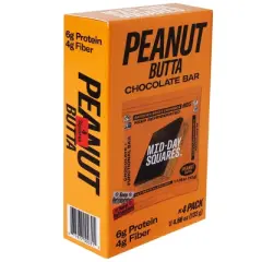 Mid-Day Squares Peanut Butter Functional Snack Bars - 4.66oz/4ct