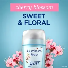 Secret Aluminum-Free Deodorant for Women - Cherry Blossom - 2.4oz