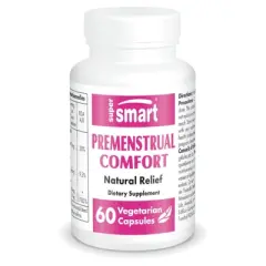 SuperSmart Premenstrual Comfort - Vitex Chasteberry Supplement for Women - Vitex Agnus-Castus & Vitamin B6 | Non-GMO - 60 Vegetarian Capsules