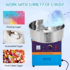 Commercial Cotton Candy Maker with Stainless Steel Bowl