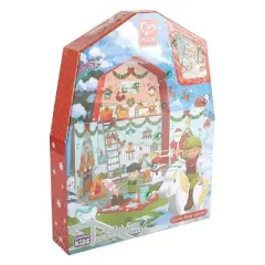 Hape E3410 25 Day Kids Wooden Pony Farm Advent Calendar with 24 Figures, and Decorated Barn Backdrop