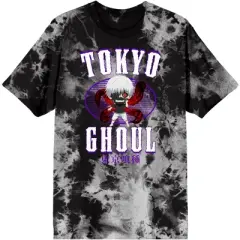 Junior's Tokyo Ghoul Chibi Anime Character Black Cloud Real Wash Graphic Tee
