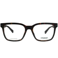 Polaroid PLD D343 086 Unisex Square Eyeglasses Dark Havana 52mm