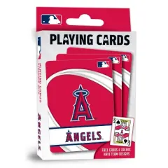 MasterPieces Officially Licensed MLB Los Angeles Angels Playing Cards - 54 Card Deck for Adults