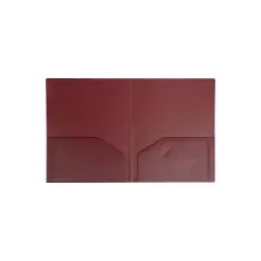 JAM Paper Heavy Duty 2-Pocket School Folders Burgundy 6/Pack (383HBGA)