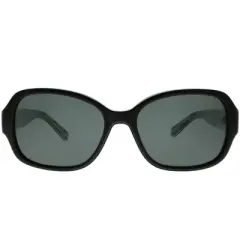 Kate Spade Akira/P 9KQ RA Womens Square Polarized Sunglasses Black on Print 54mm