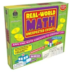 Teacher Created Resources Real World Math Game, 2 - 6 Player, 8+ Years
