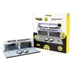 Garage Diorama "Mooneyes: Moon Automotive Speed and Customs" Display for 1/64 Scale Models by Tarmac Works