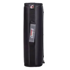 Case-it 3" Nylon Round Ring Zip Binder with Internal/External Pockets Black: Zipper Binder, 575 Sheet Capacity, 8 Pockets