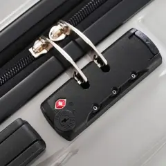 Gulches Luggage Set of 3, 20-inch with USB Port, Airline Certified Carry-on Luggage  , ABS+PC Hard Shell Luggage with Spinner Wheels,black