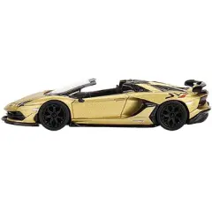 Lamborghini Aventador SVJ Roadster Oro Elios Gold Metallic Ltd Ed to 6000 pcs 1/64 Diecast Model Car by True Scale Miniatures