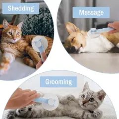 BABYYER Pet Grooming Brush - Gentle Slicker for Removing Loose Undercoat, Suitable for Cats and Dogs
