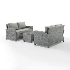 Bradenton 3pc Outdoor Wicker Seating Set - Crosley
