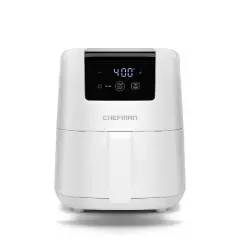 Chefman 2qt TurboFry Touch Digital Air Fryer White: 900W, Dishwasher-Safe Parts, 1-Year Warranty, 6lb Capacity