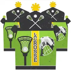 Big Dot of Happiness Lax to the Max Lacrosse Treat Box Party Favors Party Goodie Gable Boxes Set of 12