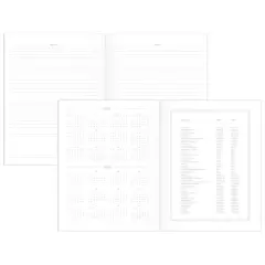 Sugar Paper Essentials 2025 Monthly Planner 8.5"x11" Black and White Dots: Adult Non-Toxic Acid-Free Paper Calendar