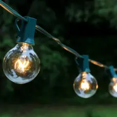 LumaBase Electric String Lights with 25 Globe Bulbs
