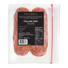Columbus Sliced Italian Dry Salame Deli Meats - 12oz