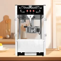 KWPZQEB 16 Oz Kettle Countertop Popcorn Maker Commercial Popcorn Machine, Popcorn Machine with 3-Switch Design, Stainless Steel Scoop for Home Theater