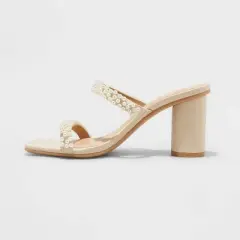 Women's Audra Mule Heels - A New Day&trade; Cream