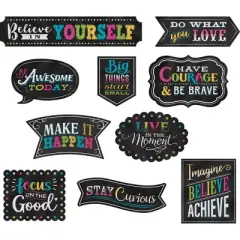 Teacher Created Resources&reg; Clingy Thingies&reg; Chalkboard Brights Positive Sayings Accents