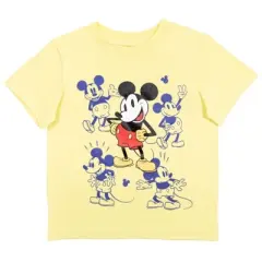 Disney Mickey Mouse 3 Pack Pullover Graphic T-Shirts Yellow/Red/Blue 