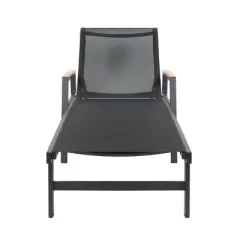 Outdoor Lounge Chairs with Adjustable Backrest and Mesh Seat, Chaise Lounge Chair for Patio or Poolside Comfort-Maison Boucle