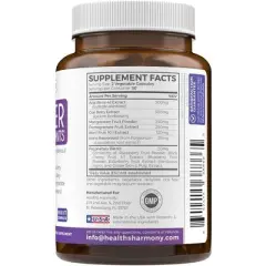 Super Antioxidants Supplement, Acai Berry Goji, Pomegranate & Trans Resveratrol, Herbal Formula for Overall Health, Health's Harmony, 60, 120 or 180ct