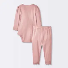 Baby Girls' 2pc Pointelle Set - Cloud Island&trade; Pink