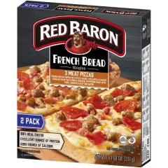 Red Baron Three Meat French Bread Personal Frozen Pizza - 11oz