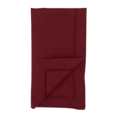 Saro Lifestyle Saro Lifestyle Hemstitched Design Dinner Napkins (Set of 12)