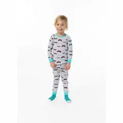 Sleep On It Infant/Toddler Boys Wacky Monster Snug Fit 2-Piece Pajama Sleep Set With Matching Socks