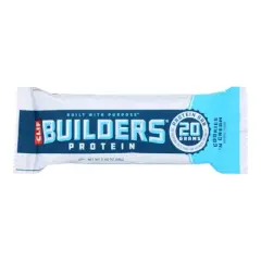 Clif Bar Builder Bar Cookies and Cream - Case of 12/2.4 oz