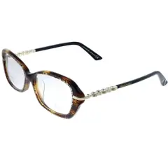 Swarovski  056 Womens Square Eyeglasses Patterned Havana 56mm